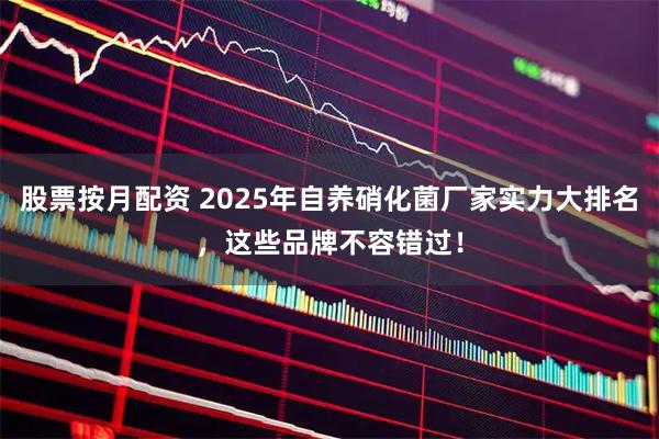 股票按月配资 2025年自养硝化菌厂家实力大排名，这些品牌不容错过！